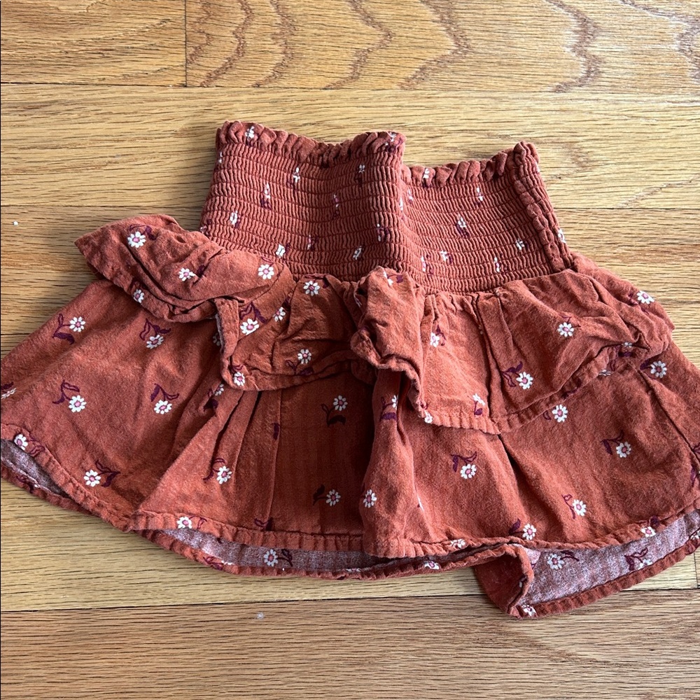 Cat & Jack Rust Floral Girls' Skort